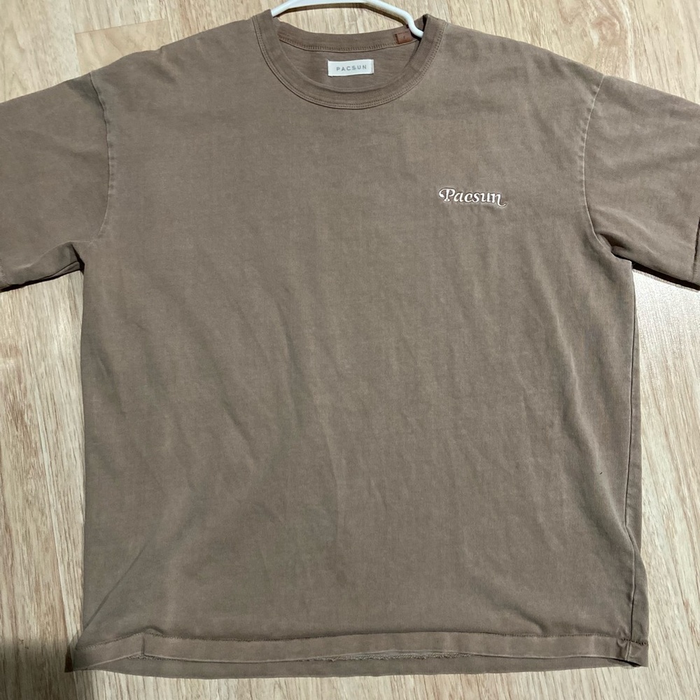 Pacsun beige-tan oversized heavy shirt